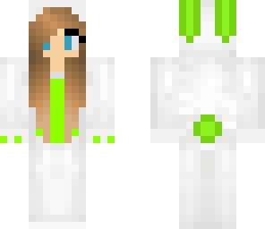 green bunny girl