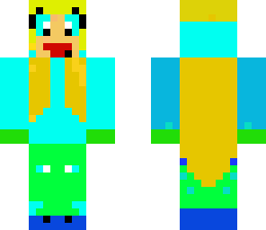 blue derp girl