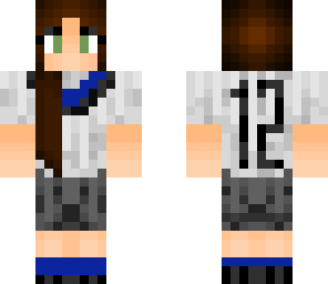 blue female soccer skin
