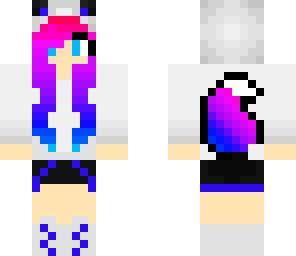 rainbow wolf girl