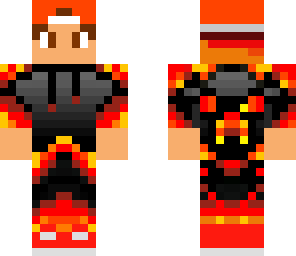 cool fire boy with hat