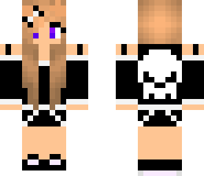 girl and skull