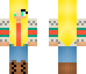 blond girl with cute outfit