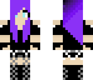 purple scene girl