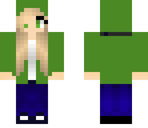 green hoodie
