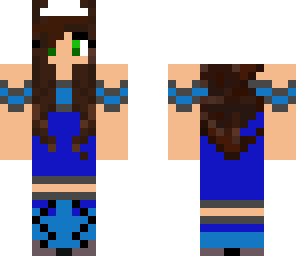 blue panda girl