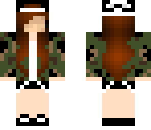 faceless camo girl