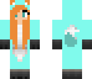 blue fox onesie