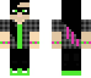 green and pink skrillex
