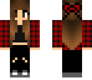 winter flannel girl