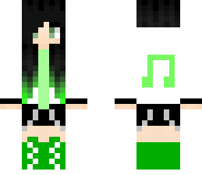 green gamer girl