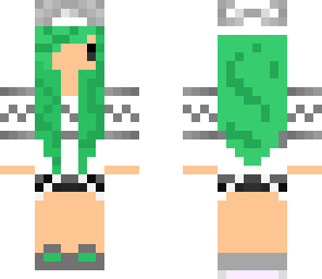 edit of green haired girl