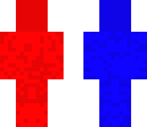 red   blue