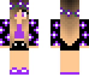 puple flower girl