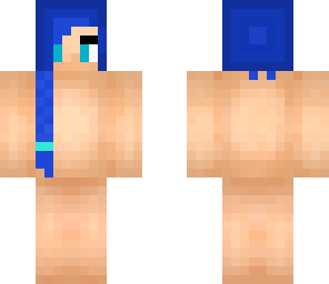 blue haired girl base