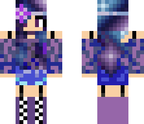flowered galaxy girl