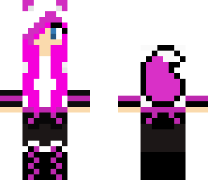 wolf girl pink