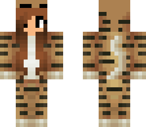 new girl tiger skin