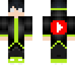 youtuber skin lime green