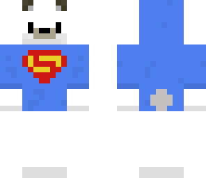 superman icebear with hoodie