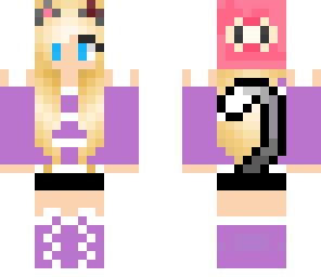 purple cat girl