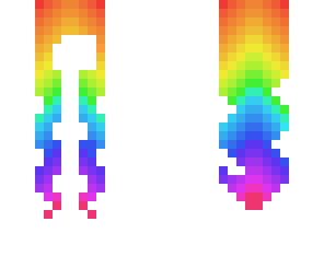 rainbow haired girl template