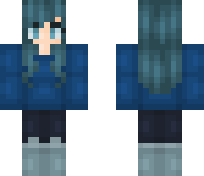blue wolf girl