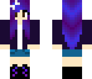 blue-purple hair girl