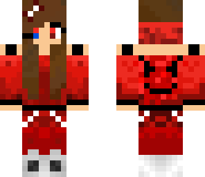 red gamer girl with pants