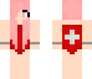 pink haired girl lifeguard
