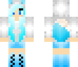 icey blue fox girl