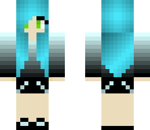 cyan haired dj