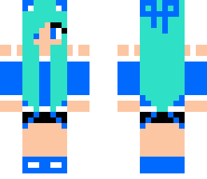 cute blue girl