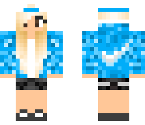 edited blue nike girl