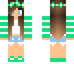 green flower girl