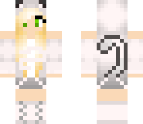 cat girl white