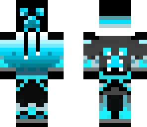 blue edited creeper