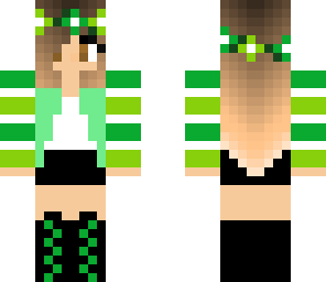 green flower girl