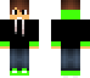 lime hoodie boy