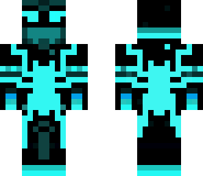 neon blue spider-man