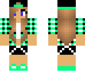 mint girl with cap