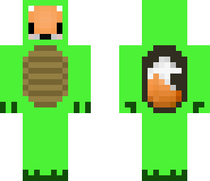 fox in a derpy turtle suit