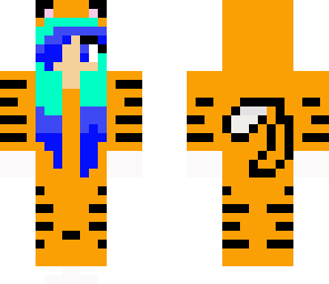 rainebow girl tiger