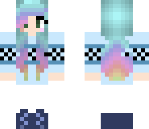rainbow winter girl