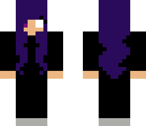half herobrine girl