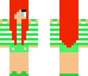cute green girl