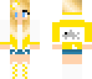 cute yellow dolphin girl