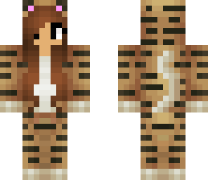 tiger girl with black eyes