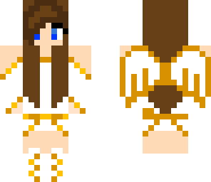 golden angel-brown hair