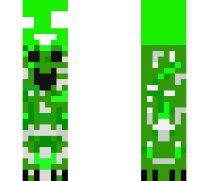 creeper holding slime